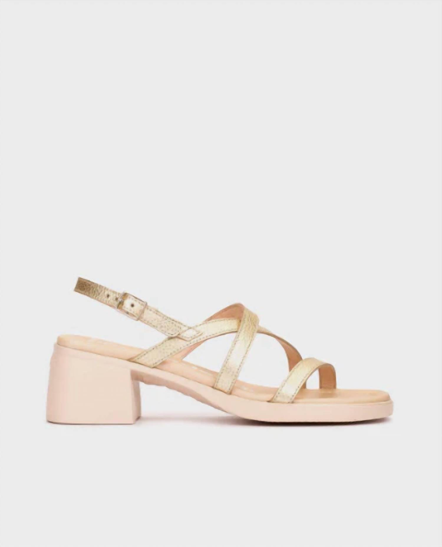 New Wonders Women's Moai Sandals In Gold